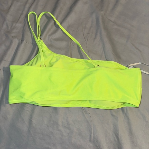 Neon green aerie bandeau bikini top - Picture 4 of 5